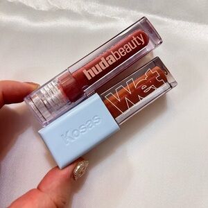Huda Beauty & Kosas 2 pc lip bundle